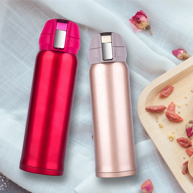 Magfrasco high quality hot cold vacuum insulated double wall stainless steel  black water bottle