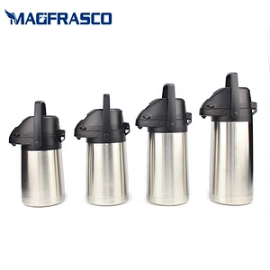 1L 1.3L 1.6L 1.9L Wholesale Heat Preservation Insulated Thermal Hot Cold Coffee Water Vacuum Double Wall SS Airpot