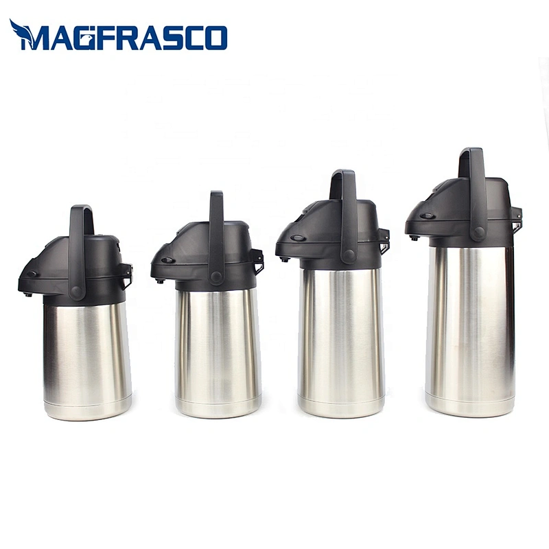 1L 1.3L 1.6L 1.9L Wholesale Heat Preservation Insulated Thermal Hot Cold Coffee Water Vacuum Double Wall SS Airpot