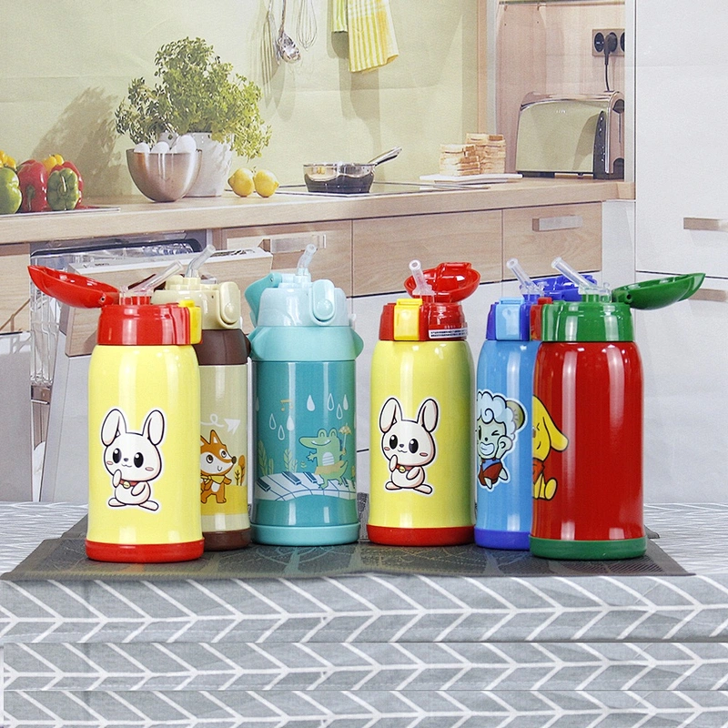 550ML Factory Keep Hot Cold  Vacuum Double Wall Stainless Steel Kids Water Bottle with Custom Printing