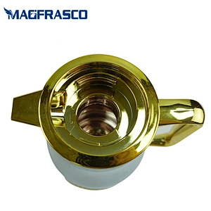 0.6L 1L 1.3L 1.6L deluxe luxury thermal thermos arabic vacuum coffee pot with glass liner