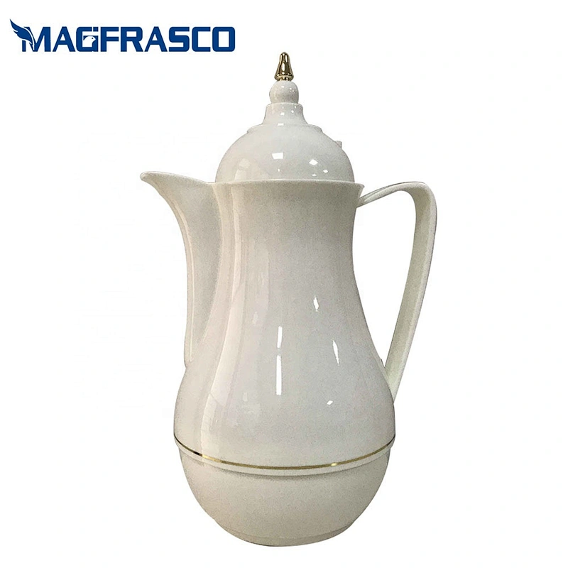Wholesale small saudi arabic vacuum insulated thermal coffee  plastic tea thermos with glass liner inside