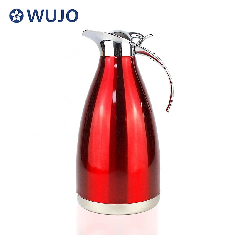 1L 1.5L 2L Red Royal commerical airline hotel double wall stainless steel vacuum jug