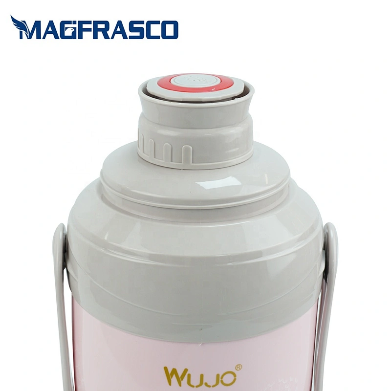 Large Capacity 2L 3.2L African Custom Logo Plastic Body Vacuum Coffee Tea Water Thermos with Glass Refill