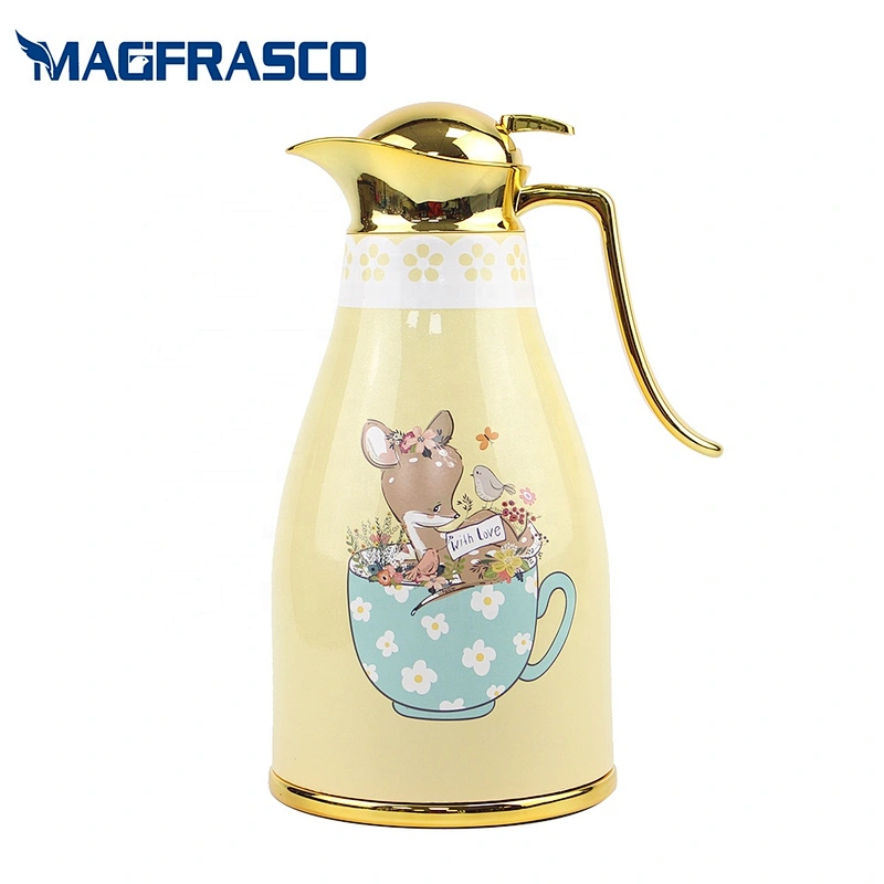 0.68L 1L High Quality Candle Burn Tea Water Beverage Glass Inner Personalized Thermos Coffee Pot