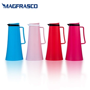 1L new design custom glass liner thermal insulation coffee thermos arabic plastic tea vacuum flask manufacturer