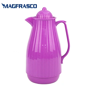 Factory Eco Friendly Vacuum Flask Thermal Insulation Arabic Plastic Coffee Pot with Glass Liner