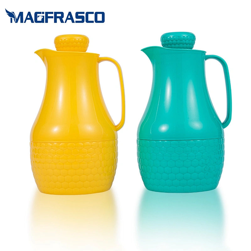 WUJO plastic bottle cheap vacuum thermos with glass liner