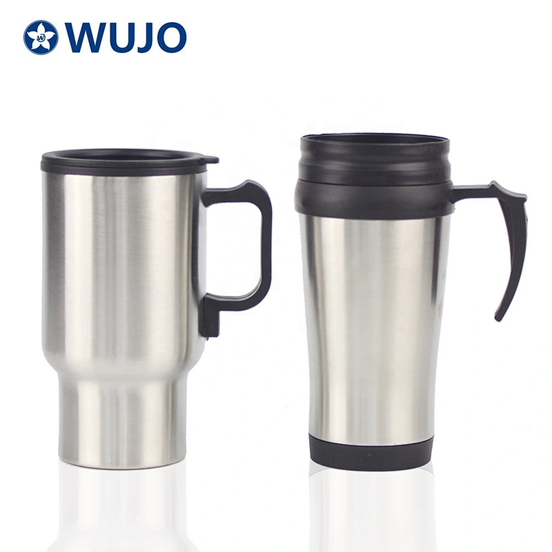 Magfrasco 450ml silver double wall stainless steel water bottle for car