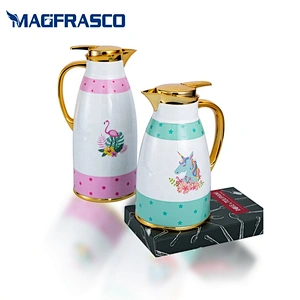 1L 1.3L 1.6L 1.9L High Quality Custom Muslim Arabic Turkish Vacuum Thermos Flask  with Glass Refill Inside