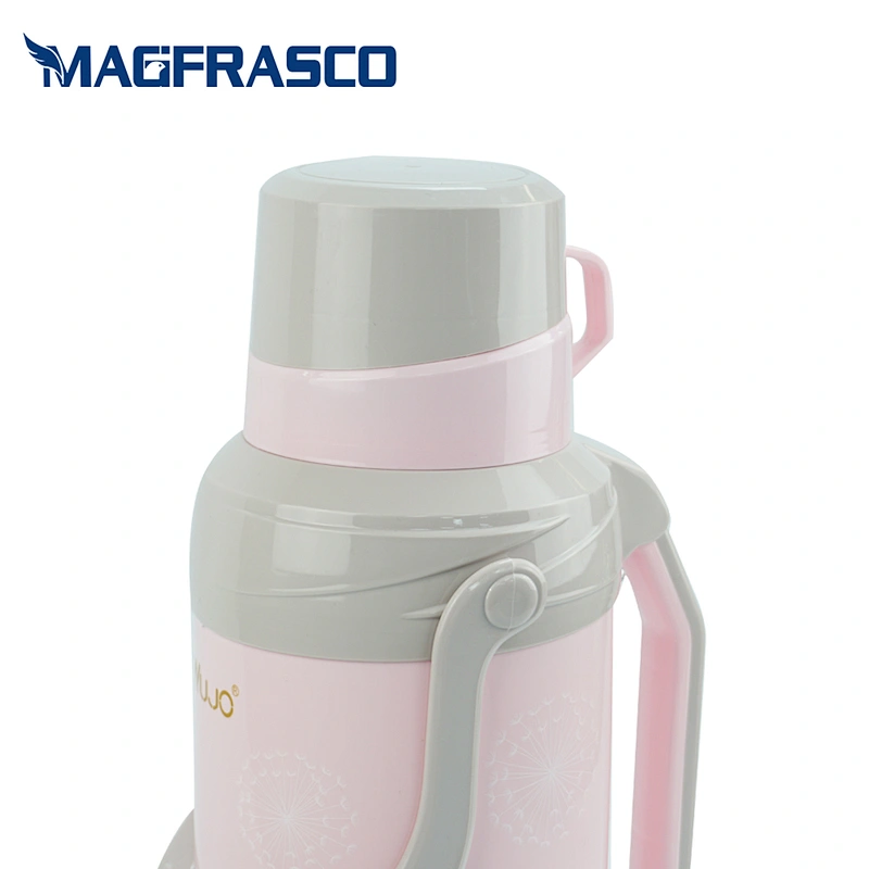 Large Capacity 2L 3.2L African Custom Logo Plastic Body Vacuum Coffee Tea Water Thermos with Glass Refill