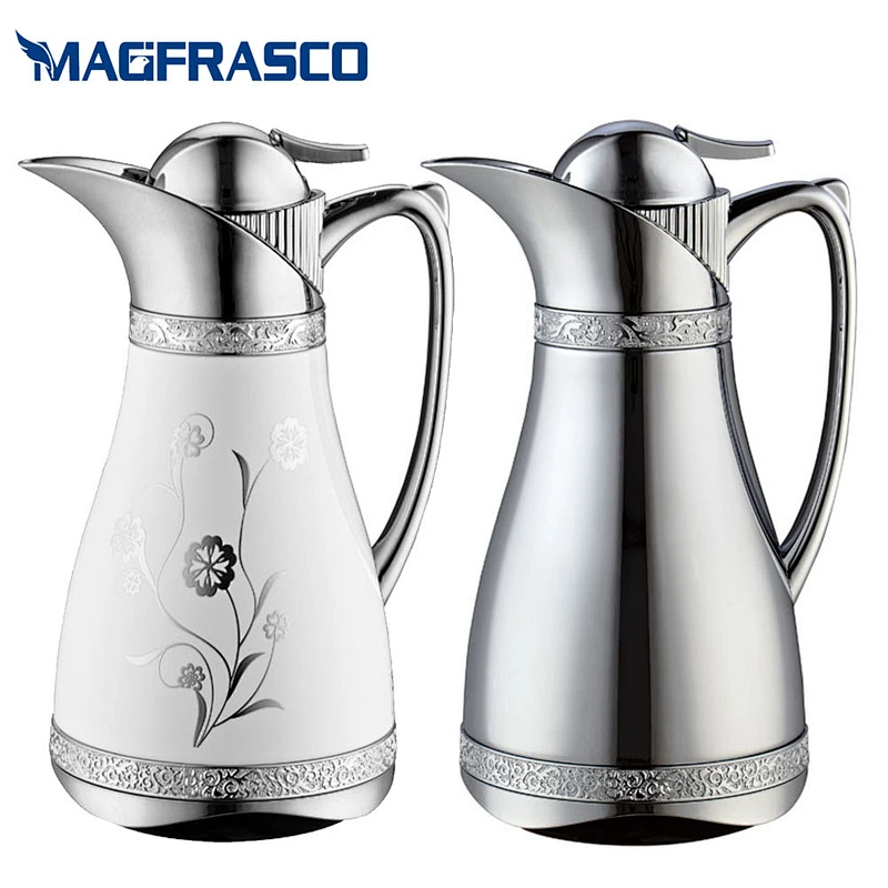 Factory 1L Luxury Glass Refill Insulated Thermal Thermos Coffee Vacuum Jug with Custom  Printing