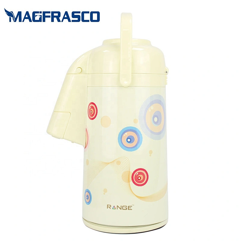 3L Good Price High Quality  Pump Dispenser Tea Water Thermal Thermos Glass Refill Metal Air Coffee Pot