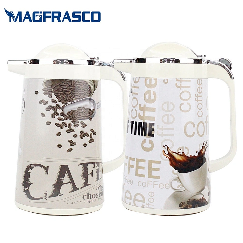 1.0L 1.3L 1.6L 1.9L Factory Egyptian Glass Refill Metal Coffee Pot Thermal Insulation Thermos Vacuum Flasks