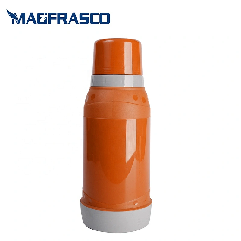 China manufacturer  1L 1.8L glass lined vacuum insulated hot cold thermos flask with two cup