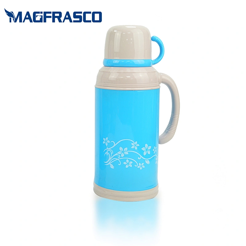 Factory Free Sample 1L 1.8L Custom Logo Blue Glass Refill Termos Plastic Travel Outdoor Stanley Thermo
