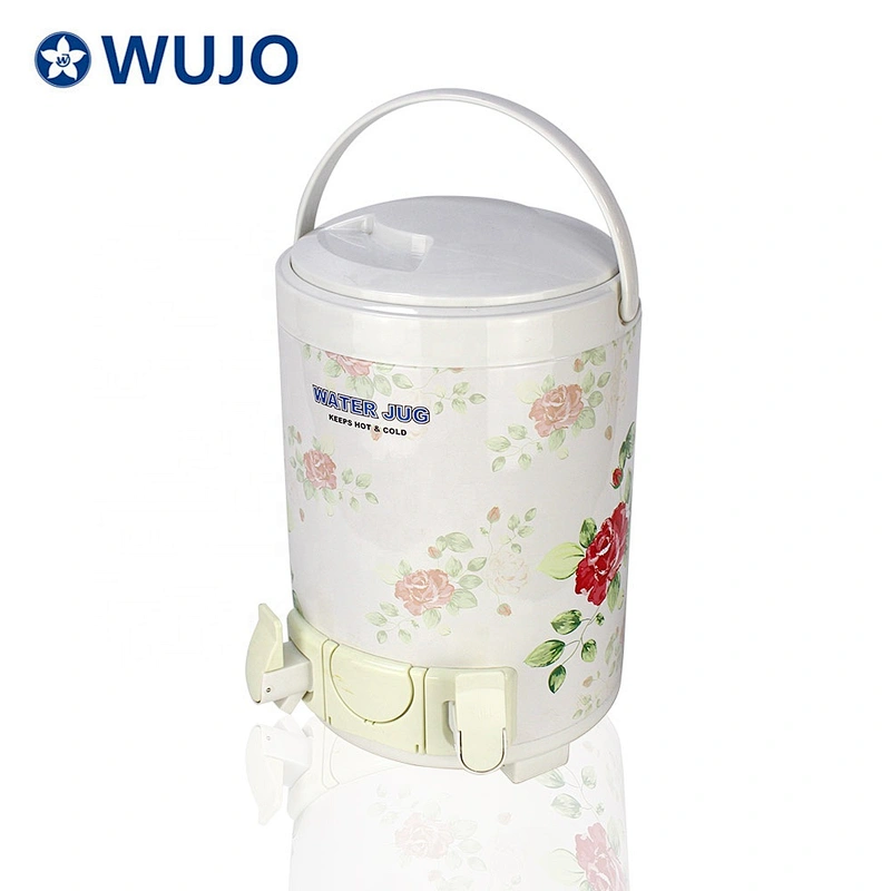 WUJO 13L 11L 9.5L 7.5L 5.5L double wall travel water cooler stainless steel  hot cold custom water jug