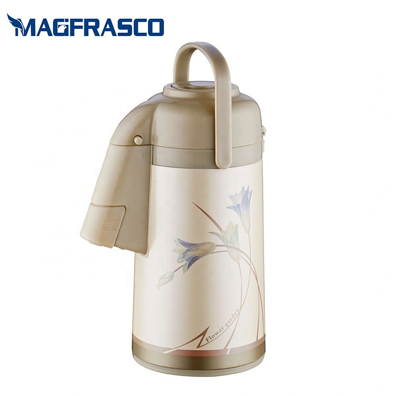 3L Good Price High Quality  Pump Dispenser Tea Water Thermal Thermos Glass Refill Metal Air Coffee Pot