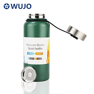 China gym sports custom hot cold thermos  termos coffee milk bpa free thermal stainless steel water bottle