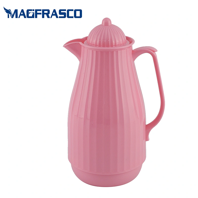 Factory Eco Friendly Vacuum Flask Thermal Insulation Arabic Plastic Coffee Pot with Glass Liner