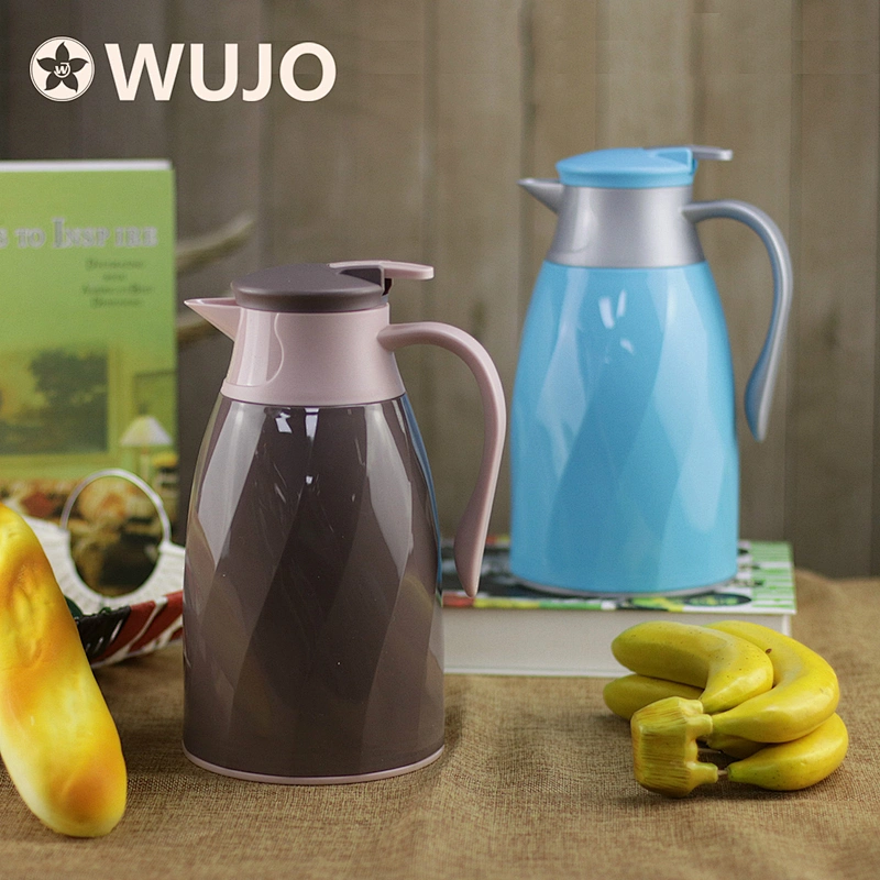 WUJO 1L 1.3L 1.6L 1.9L  glass refill vacuum insulated thermal tea and coffee pot