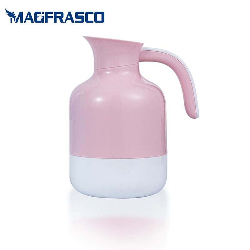 New design eco friendly custom insulated vacuum tea flask coffee plastic thermos with glass liner