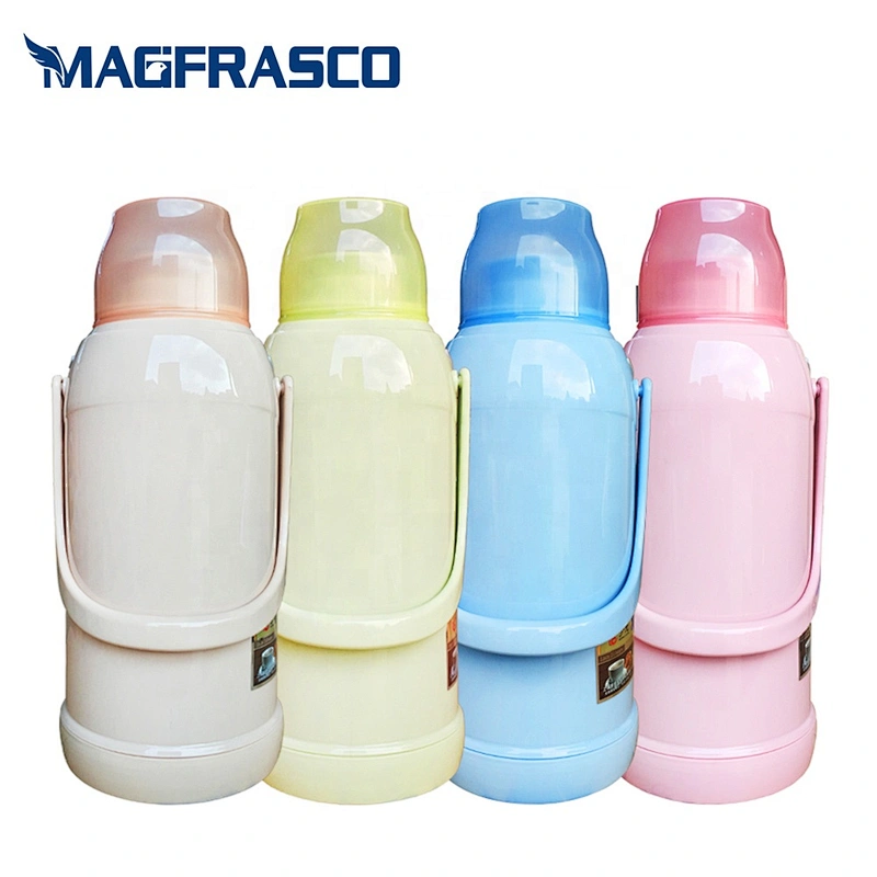 3.2L  3200ml pink blue nigeria kenya hot water thermal coffee tea  plastic vacuum flask glass inner