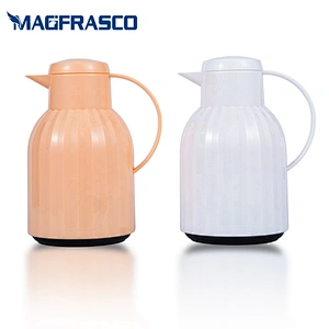 Factory Chinese Thermos 1L 1.5L Arab Plastic Body Flask Turkish Coffee Pot  with Glass Inner