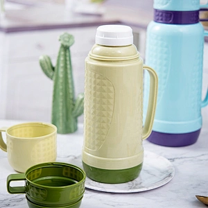 1L 1.8L Travel Plastic Chile Nigeria Custom Logo Termos Vacuum Flask Coffee Thermos with Double Cups
