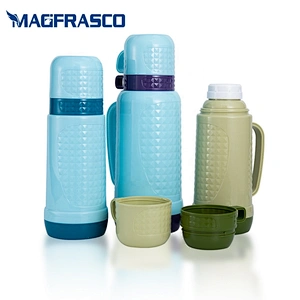 1L 1.8L Travel Plastic Chile Nigeria Custom Logo Termos Vacuum Flask Coffee Thermos with Double Cups