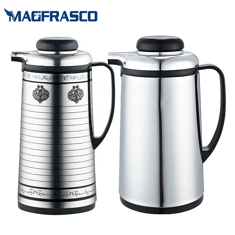 1L 1.3L 1.6L 1.9L wholesale african insulation thermos tea vacuum arabian coffee pot with glass liner