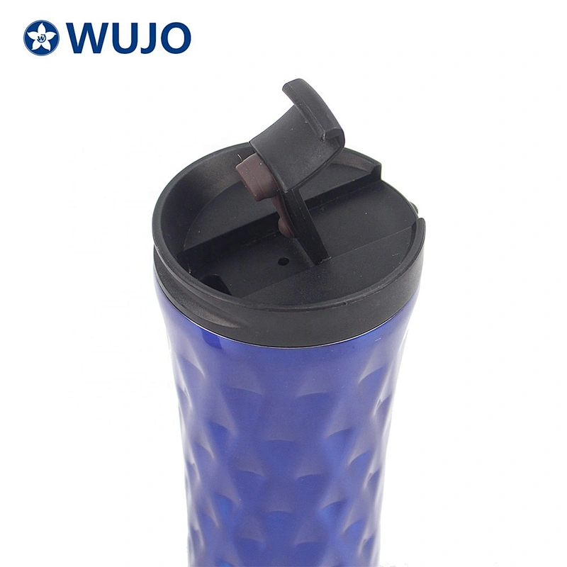 Magfraco blue 304 double wall oil painting stainless water bottle
