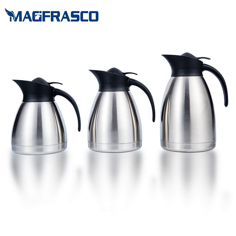 1.2L 1.5L 2L Custom Wholesale Thermal Insulated Arabic  Ethiopian Stainless Steel  Pour Over Coffee Pot