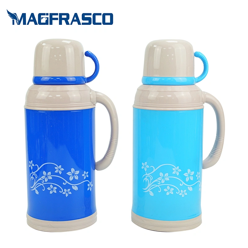 Factory Free Sample 1L 1.8L Custom Logo Blue Glass Refill Termos Plastic Travel Outdoor Stanley Thermo