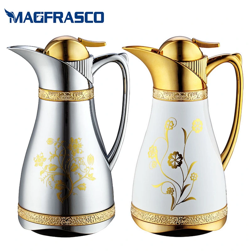 Factory 1L Luxury Glass Refill Insulated Thermal Thermos Coffee Vacuum Jug with Custom  Printing