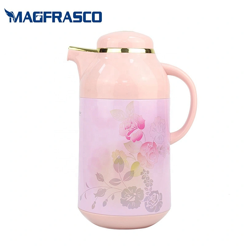 1L 1.9L Leading Vacuum Flask Factory  Glass Inner Metal 24H Hot  Arabic Saudi Thermos Tea Coffee Pot