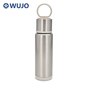 Magfrasco 350ml / 500ml silver black double wall thermos stainless steel