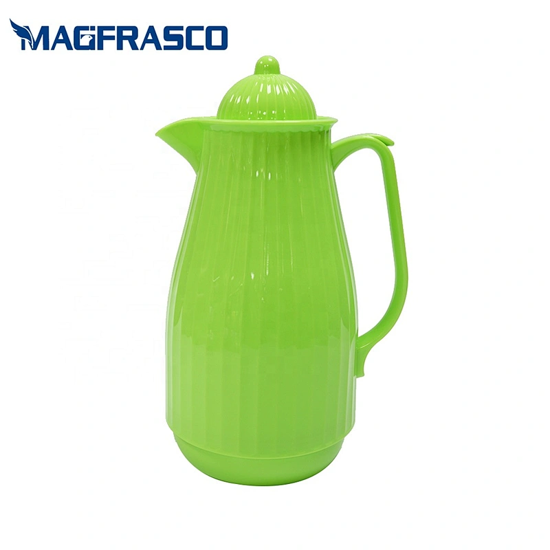 FDA SGS 0.5L 1L Belly Small  Yemen  Arabic Thermos BPA Free Plastic Vacuum Flask  with Glass Refill