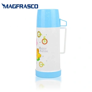 0.45L 0.6L 1L 1.8L  Glass Refill Plastic Body Travel Thermos Insutlated Vacuum Flask with Butterfly Design