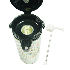 Magfrasco air pump pot glass liner inner plastic vacuum flask customized thermos