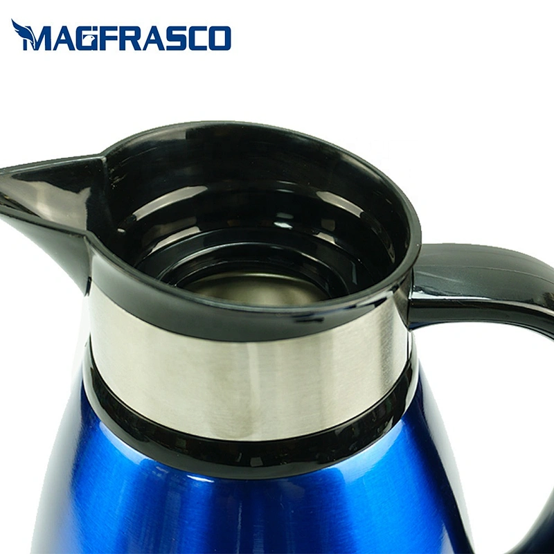 Factory OEM Free Design 2L 3L Blue Classical Good Price Arabic Coffee Pot Double Wall Stainless Steel