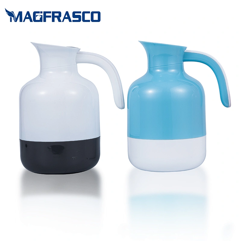 New design eco friendly custom insulated vacuum tea flask coffee plastic thermos with glass liner