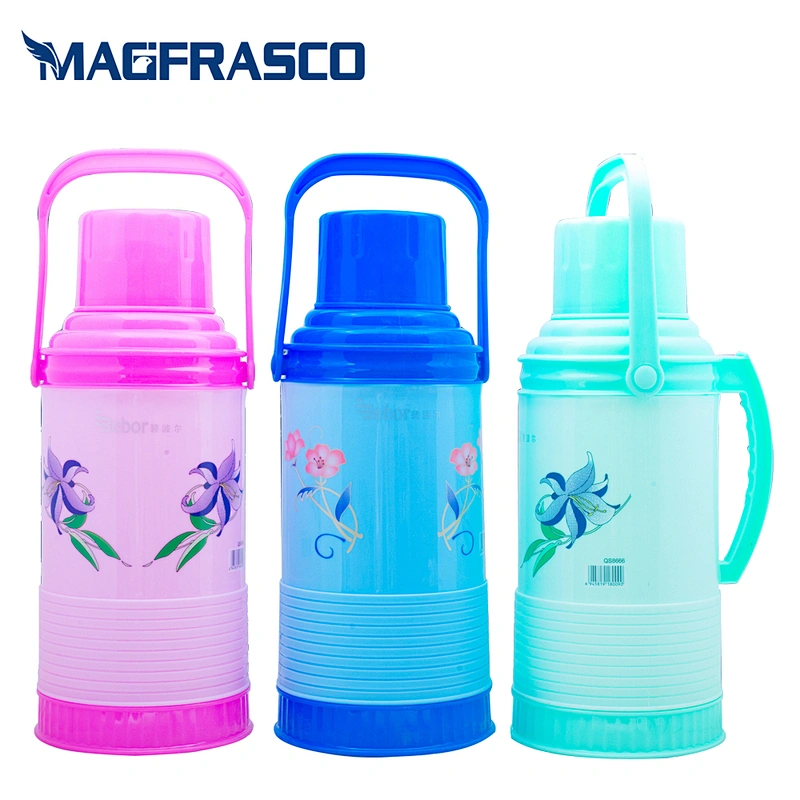 2L 3.2L 2000ml 3200ml glass lined plastic thermos vacuum flasks