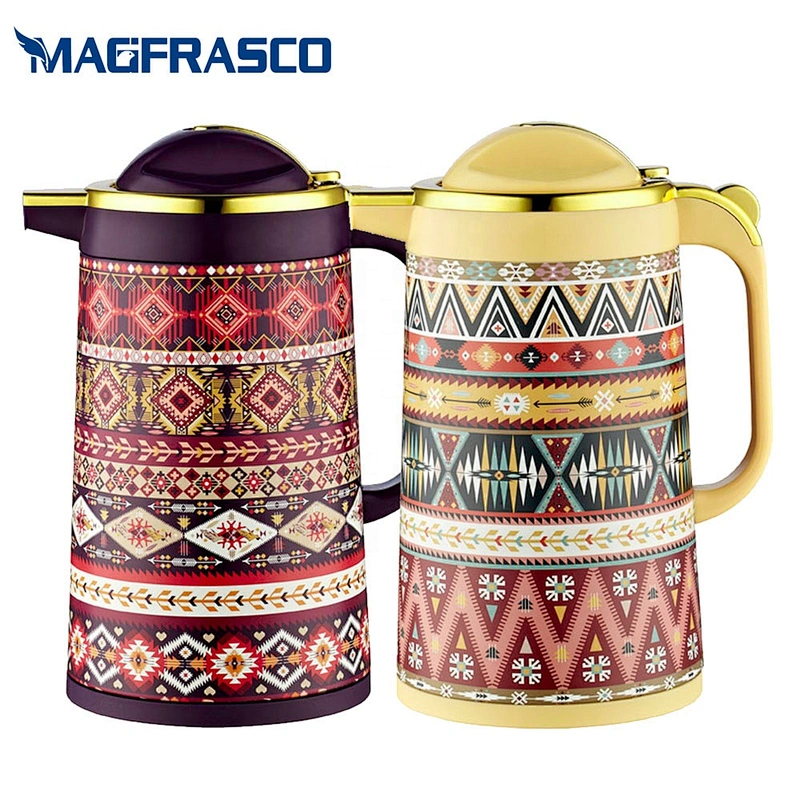 1.0L 1.3L 1.6L 1.9L Factory Egyptian Glass Refill Metal Coffee Pot Thermal Insulation Thermos Vacuum Flasks