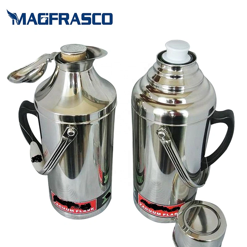 Factory 2L 3.2L SONCAP  Custom Water Insulated Stainless Steel vacuum flask with Glass Refill Inner