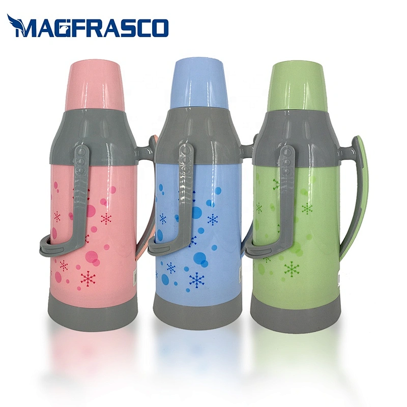 Custom 2L 3.2L Glass Refill Plastic Decoration Body Bullet Water Coffee Tea Container Vacuum Flask Thermos