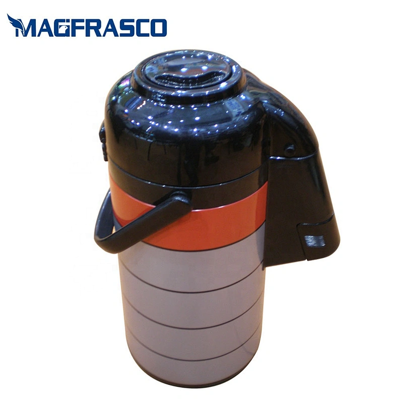 3L Good Price High Quality  Pump Dispenser Tea Water Thermal Thermos Glass Refill Metal Air Coffee Pot