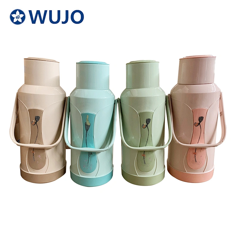 3.2L  glass lined thermos plastic vacuum flask water bottle