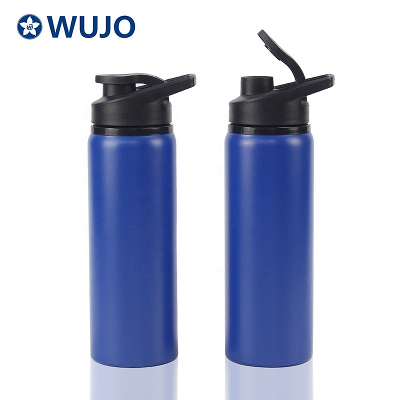 Magfrasco custom 750ml  stainless steel  blue single wall metal water bottle
