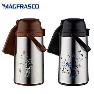 3L Factory OEM Best Glass Refill Stainless Steel Body AirPot with Decal